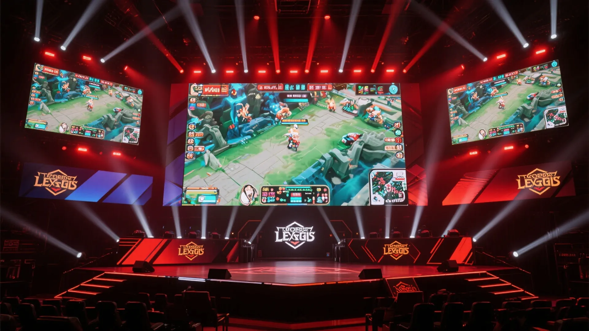 英雄联盟电竞赛事现场